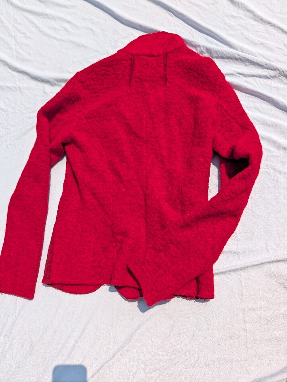 Marisa & Marie Women's Red Wool Blazer – Made in Italy Size Small - Picture 7 of 7